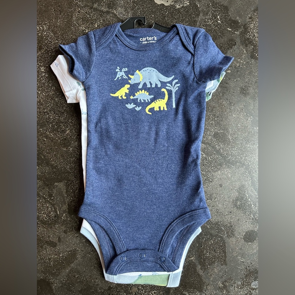Carter's | Child of Mine Baby Onesies 3-Pack Size 3-6 Month - Picture 8 of 8